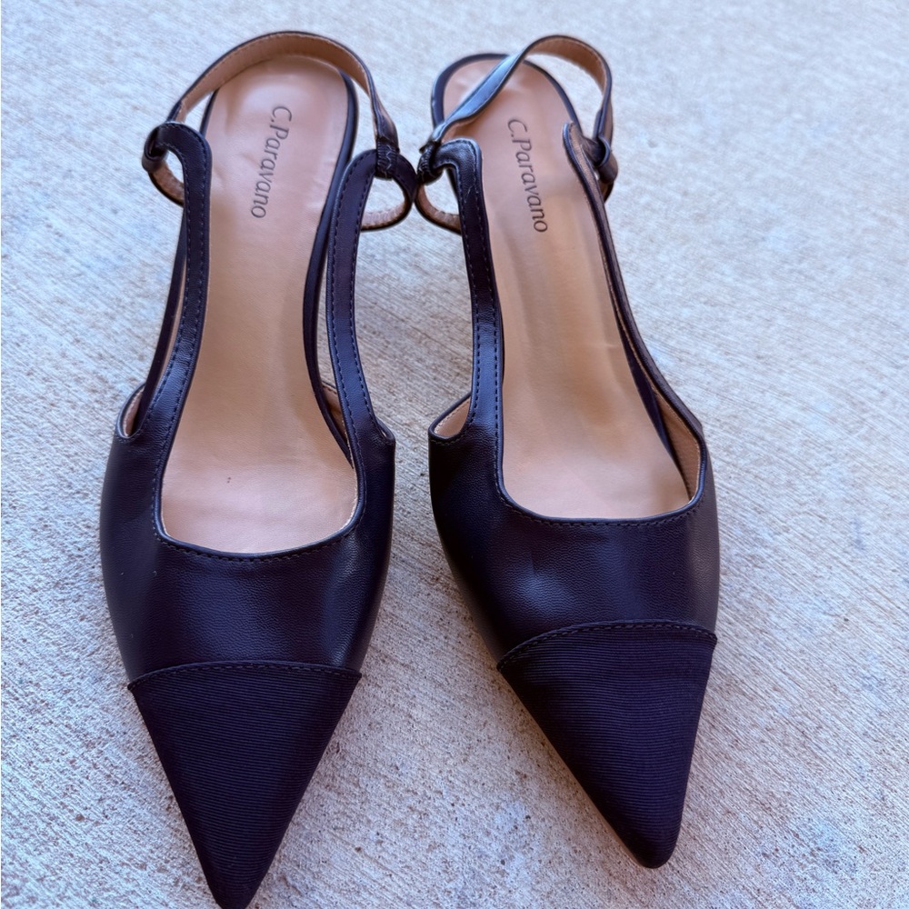 Navy Women's Slingback Shoes